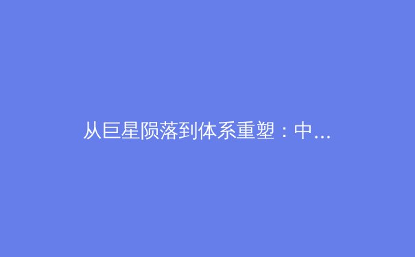 从巨星陨落到体系重塑：中国足球青训的阵痛与曙光